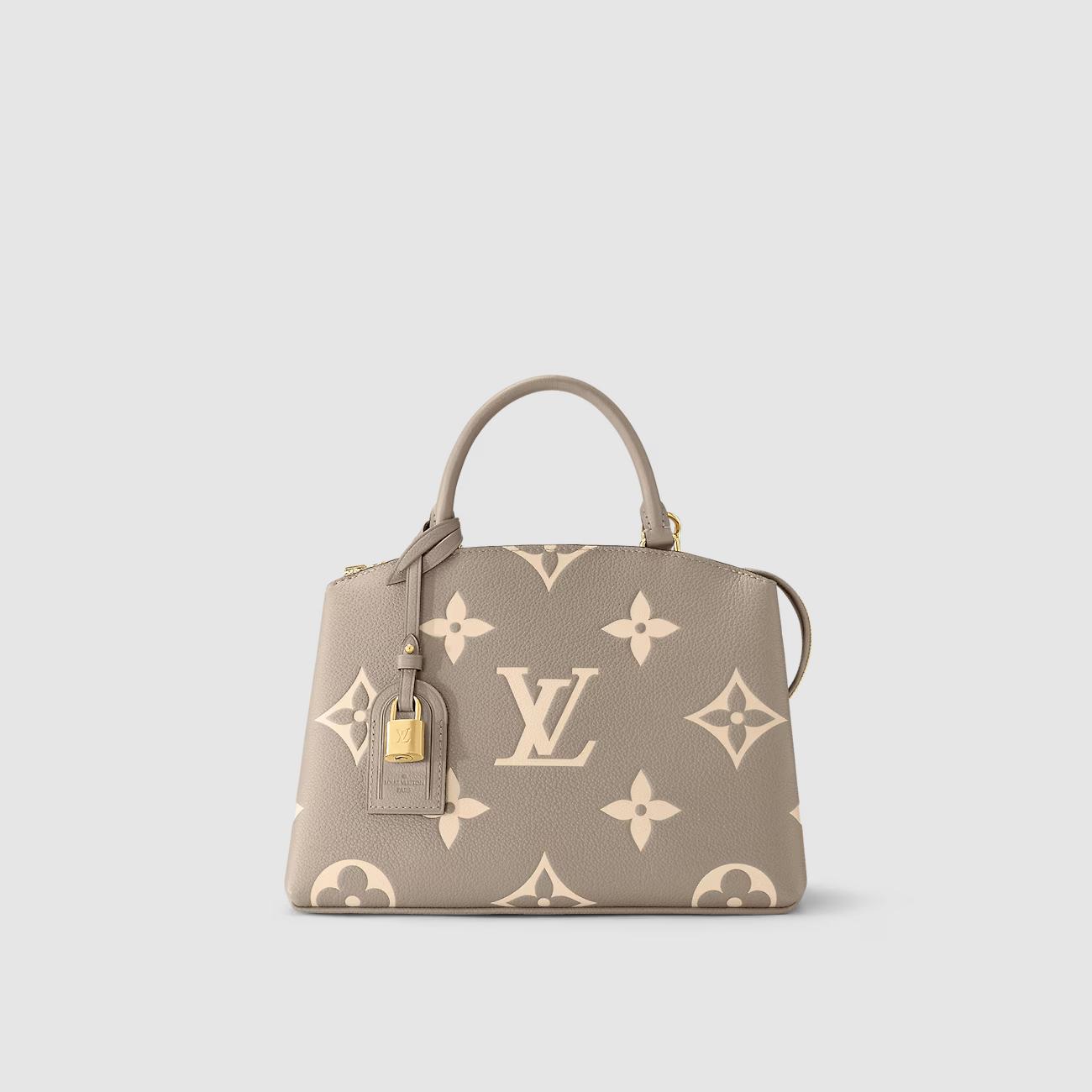 Túi Louis Vuitton Petit Palais Nữ Bicolor Xám Kem